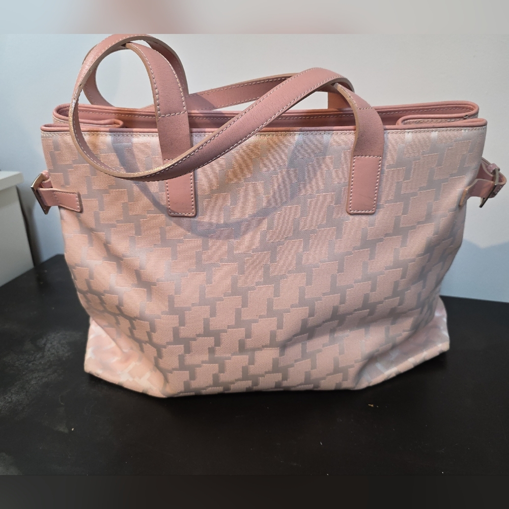 Lancel Light Pink Tote Bag
